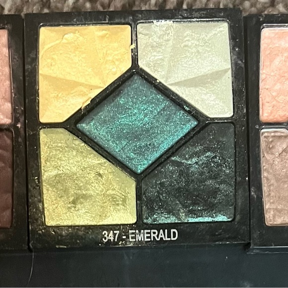 3 Dior eyeshadow pallete used  AS IS nude brown green gold matte shimmer bronze - Picture 2 of 7